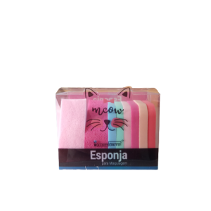 Kit Esponja De Maquiagem Meow
