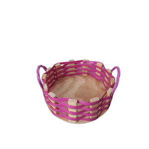 Bandeja Linux Sintética Redonda Rosa MD