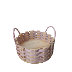 Bandeja Linux Sintética Redonda Rosa Claro MD