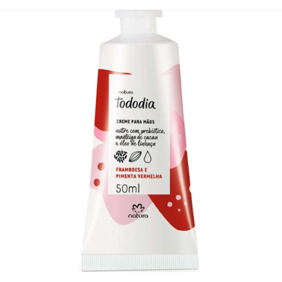 Creme Para As Mãos Tododia Framboesa E Pimenta Vermelha 50 ML