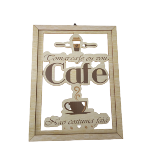 Quadro Vazado- Café