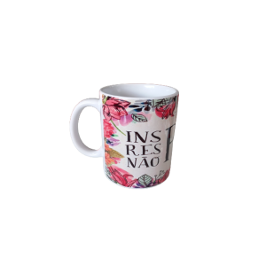 Caneca De Porcelana Inspira Respira Não Pira