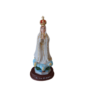 Mini Nossa Senhora De Fátima Em Resina