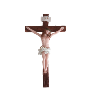 Crucifíxo Médio De Parede Resina