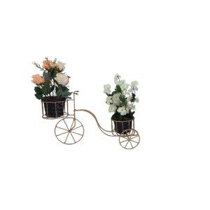 Bicicleta De Metal Com Dois Suportes