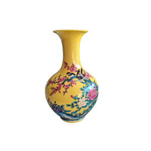 Vaso Amarelo Florido Indiano