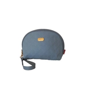 Necessaire Redonda Azul Com Alcinha