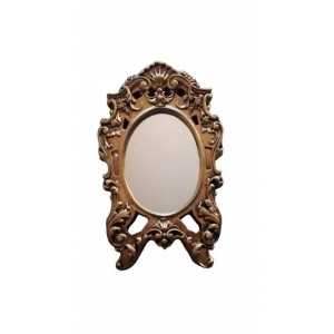 Espelho Para Parede Moldura Dourada Grande