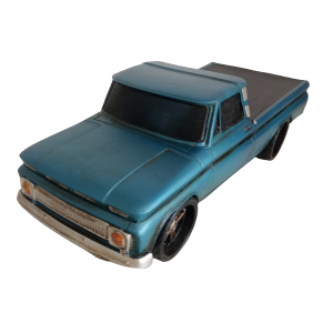 CAMINHONETE PICK UP AZUL DE RESINA