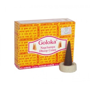 INCENSO CONE GOLOKA NAG CHAMPA