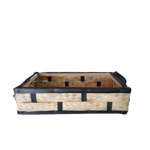 BANDEJA CARNAUBA DE MADEIRA E VIME